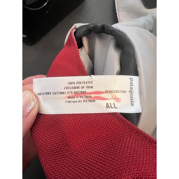 PATAGONIA EXTRA LARGE CRITICAL MASS MESSENGER BAG STYLE# 48278 BURGUNDY BLACK - Picture 16 of 16